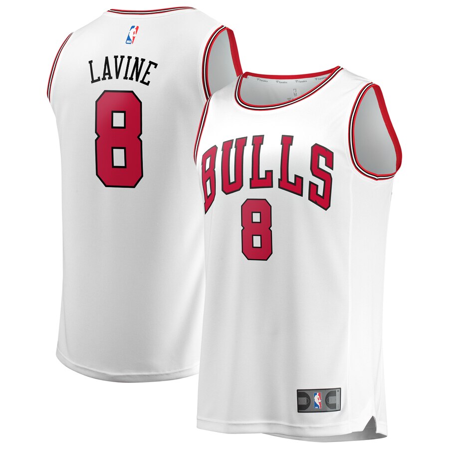 Zach Lavine Chicago Bulls Fanatics Branded Fast Break Replica Jersey - Association Edition - White