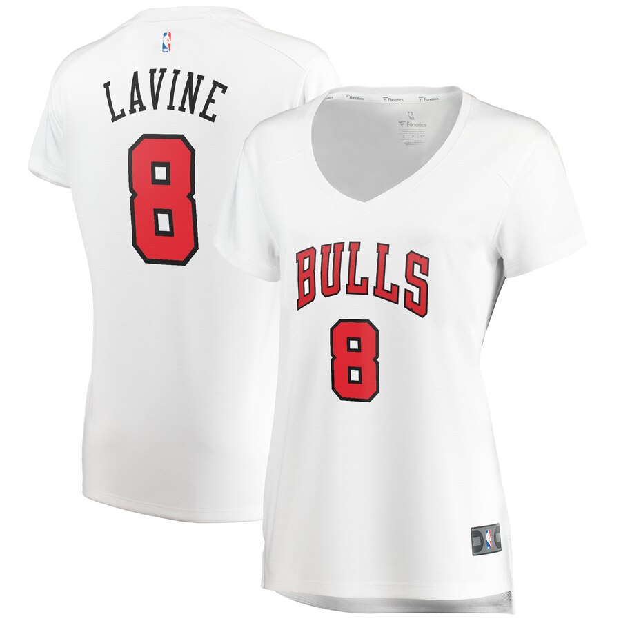 Zach Lavine Chicago Bulls Fanatics Branded Women's Fast Break Player Jersey - Association Edition - White