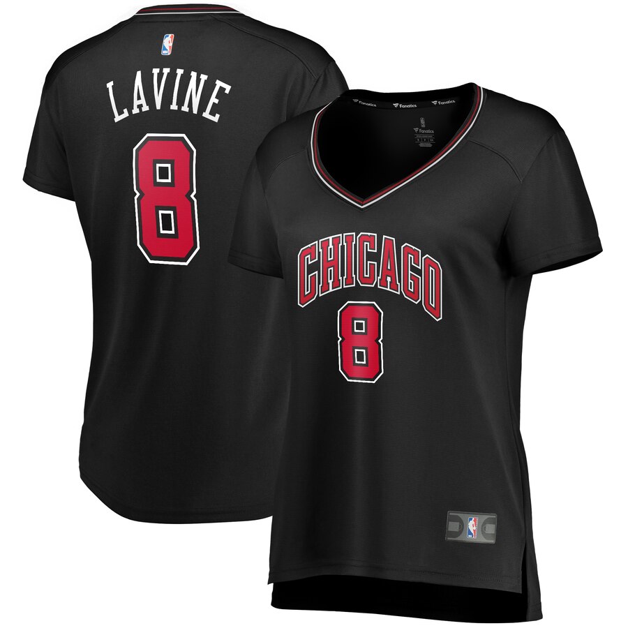 Zach Lavine Chicago Bulls Fanatics Branded Women's Fast Break Player Jersey - Statement Edition - Black
