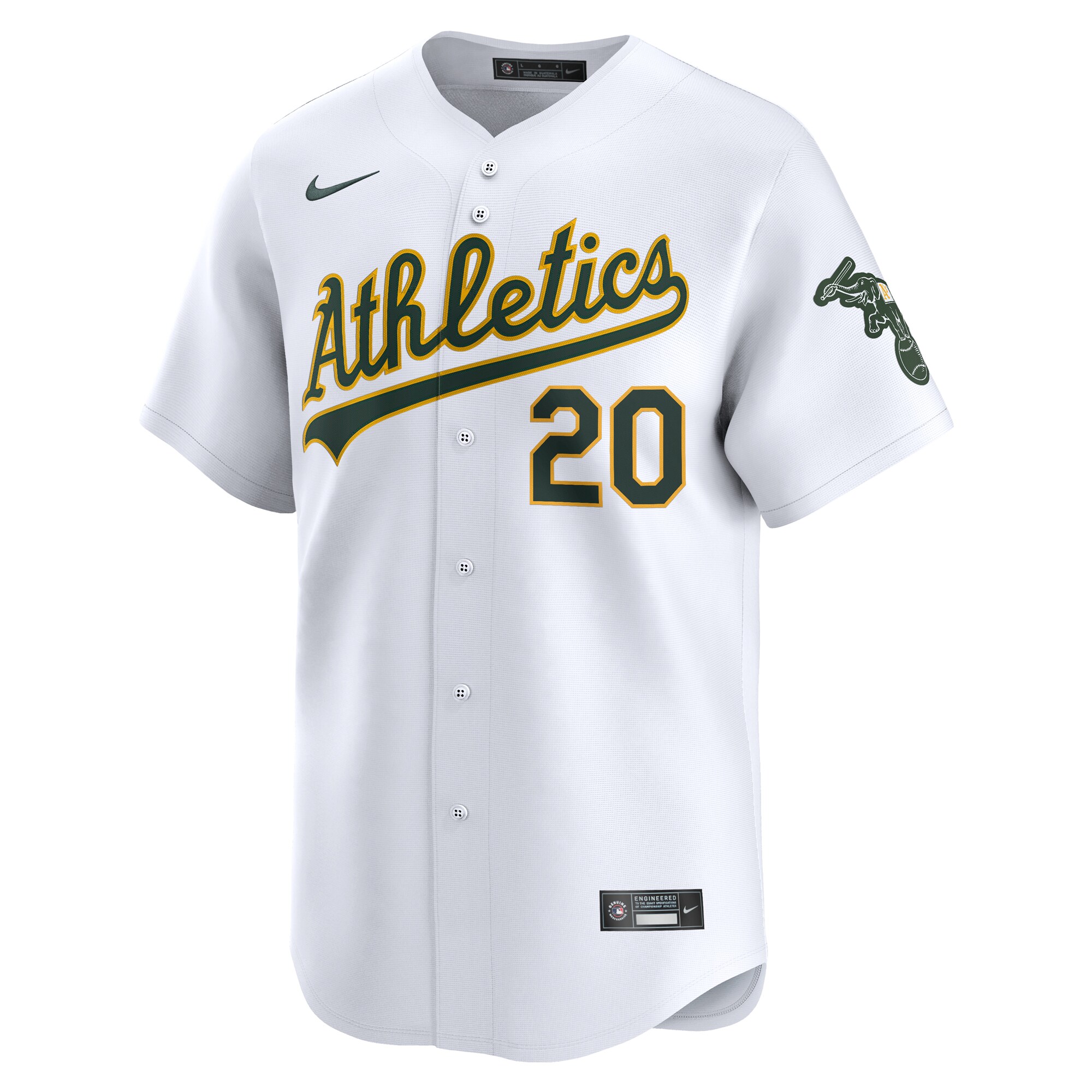 Alternative view of Zack Gelof Oakland Athletics Home Limited Player Jersey - White