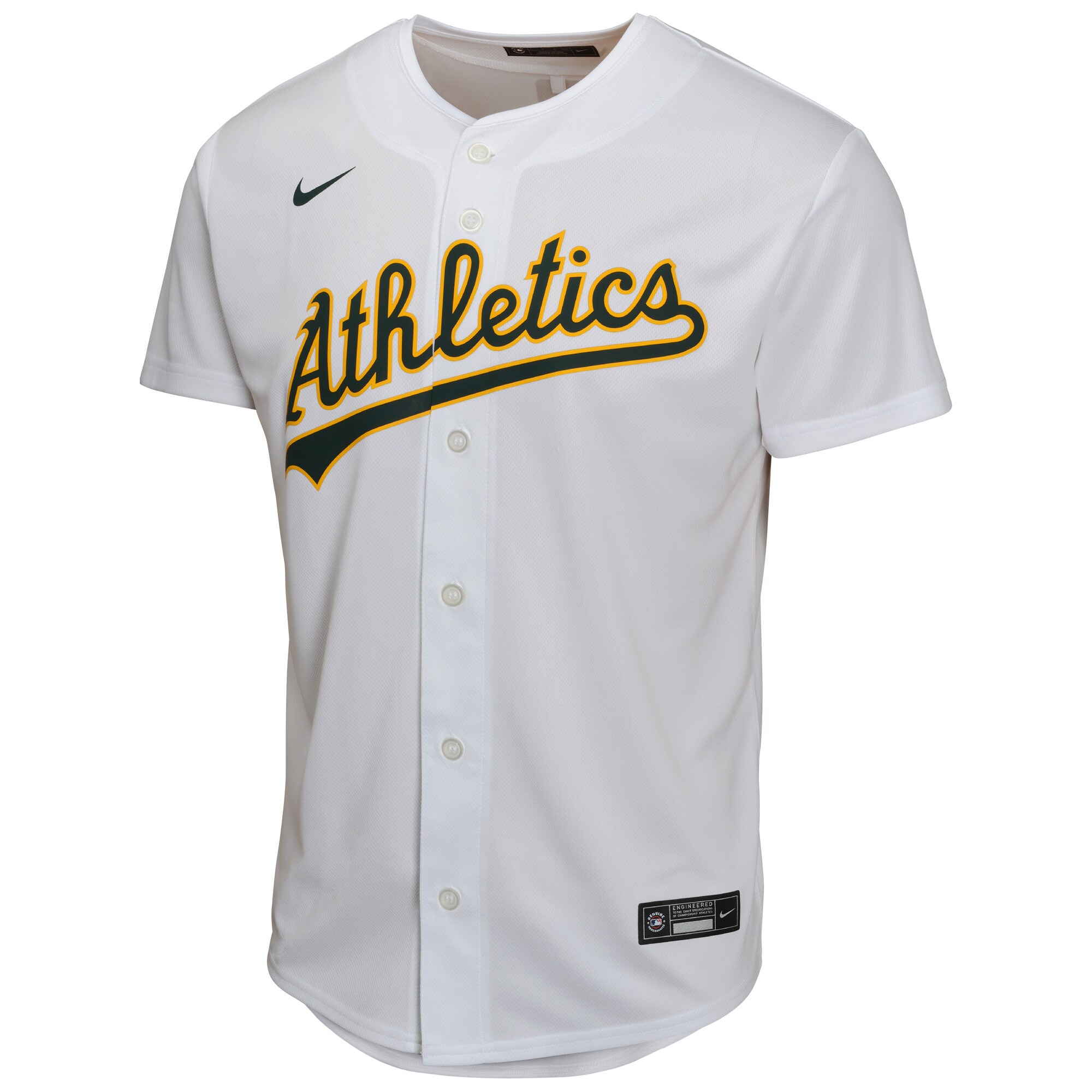 Alternative view of Zack Gelof Oakland Athletics Youth Home Game Player Jersey - Gray