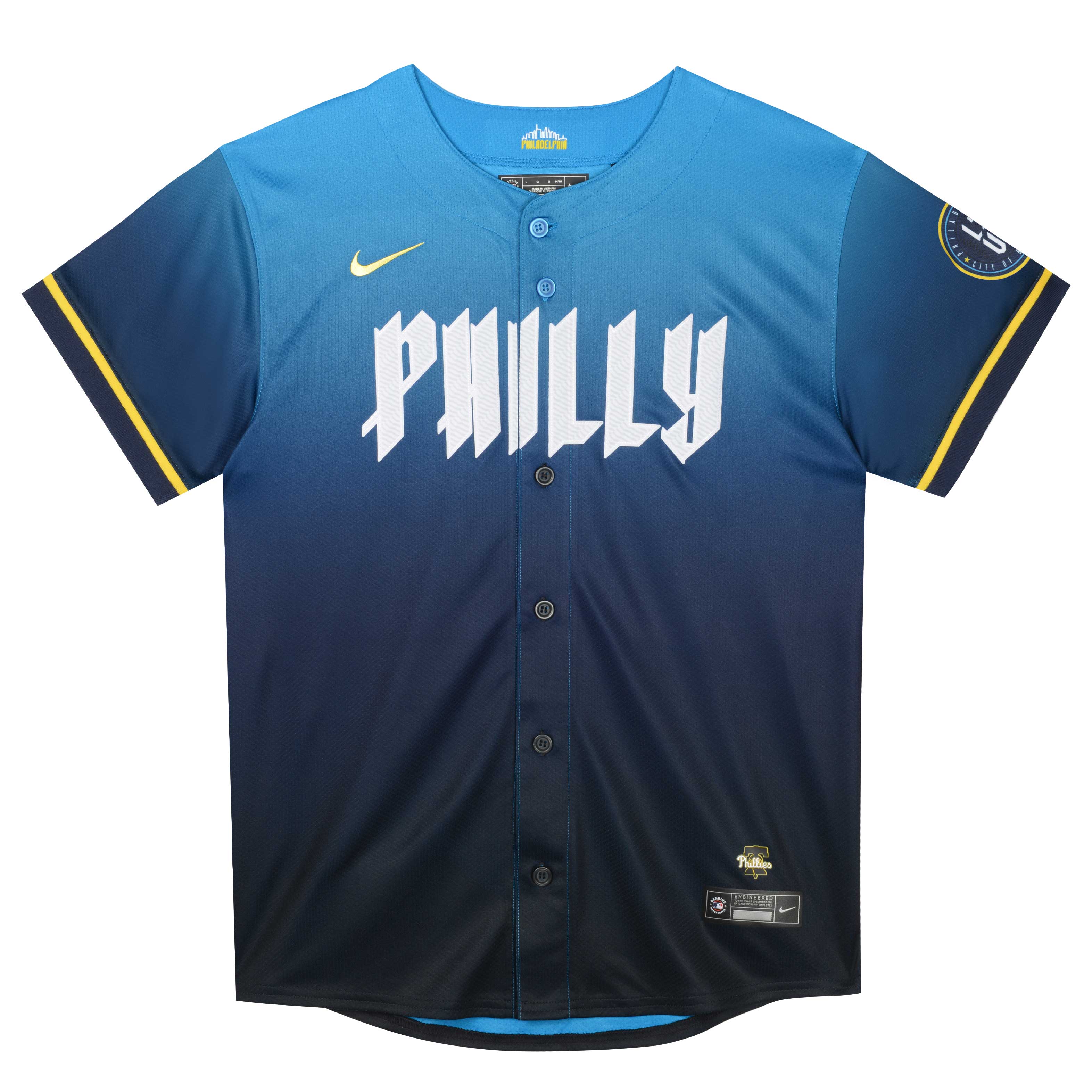 Alternative view of Zack Wheeler Philadelphia Phillies Preschool 2024 City Connect Limited Player Jersey - Blue