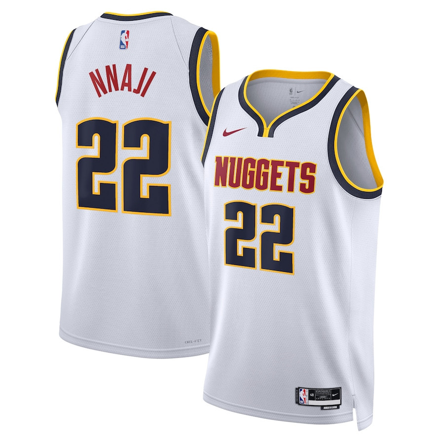 Zeke Nnaji 22 Denver Nuggets Unisex Swingman Jersey - Association Edition - White - JS215 