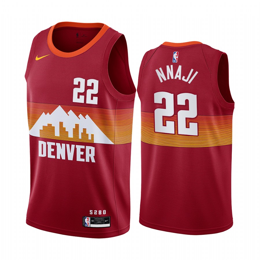 Zeke Nnaji Denver Nuggets 2020-21 Orange City Edition Jersey 2020 Nba Draft