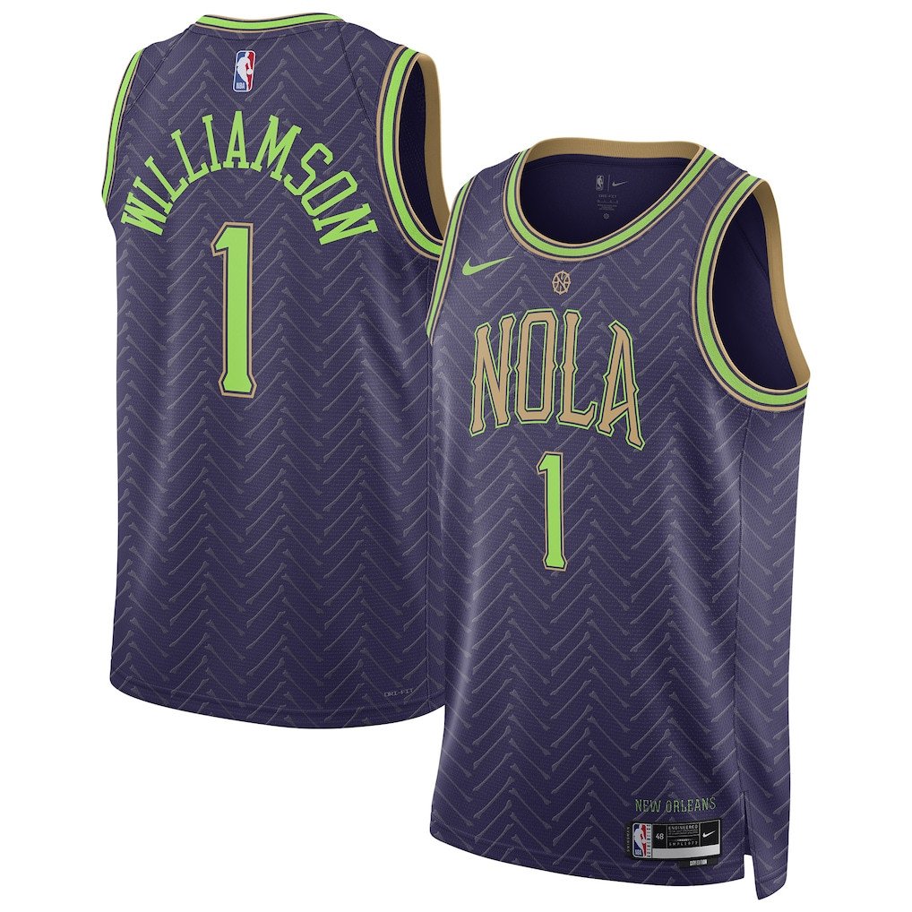 Zion Williamson 1 New Orleans Pelicans Unisex 2024/25 Swingman Player Jersey - City Edition - Purple - JS507 