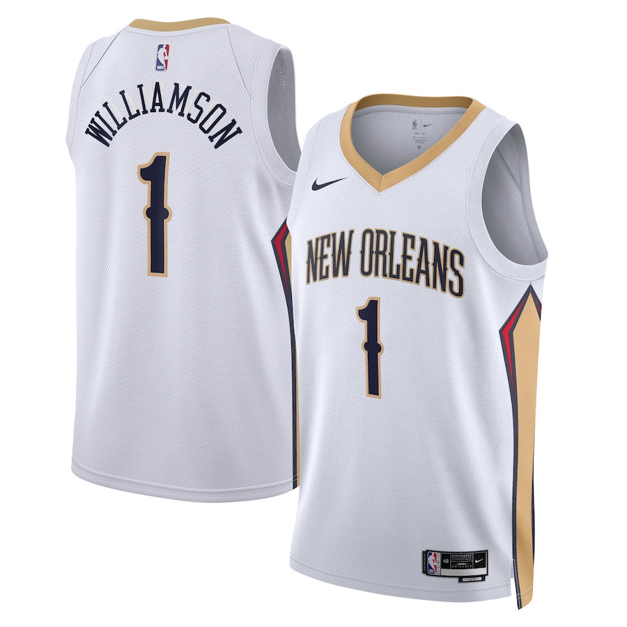 Zion Williamson 1 New Orleans Pelicans Unisex Swingman Jersey - Association Edition - White - JS665 