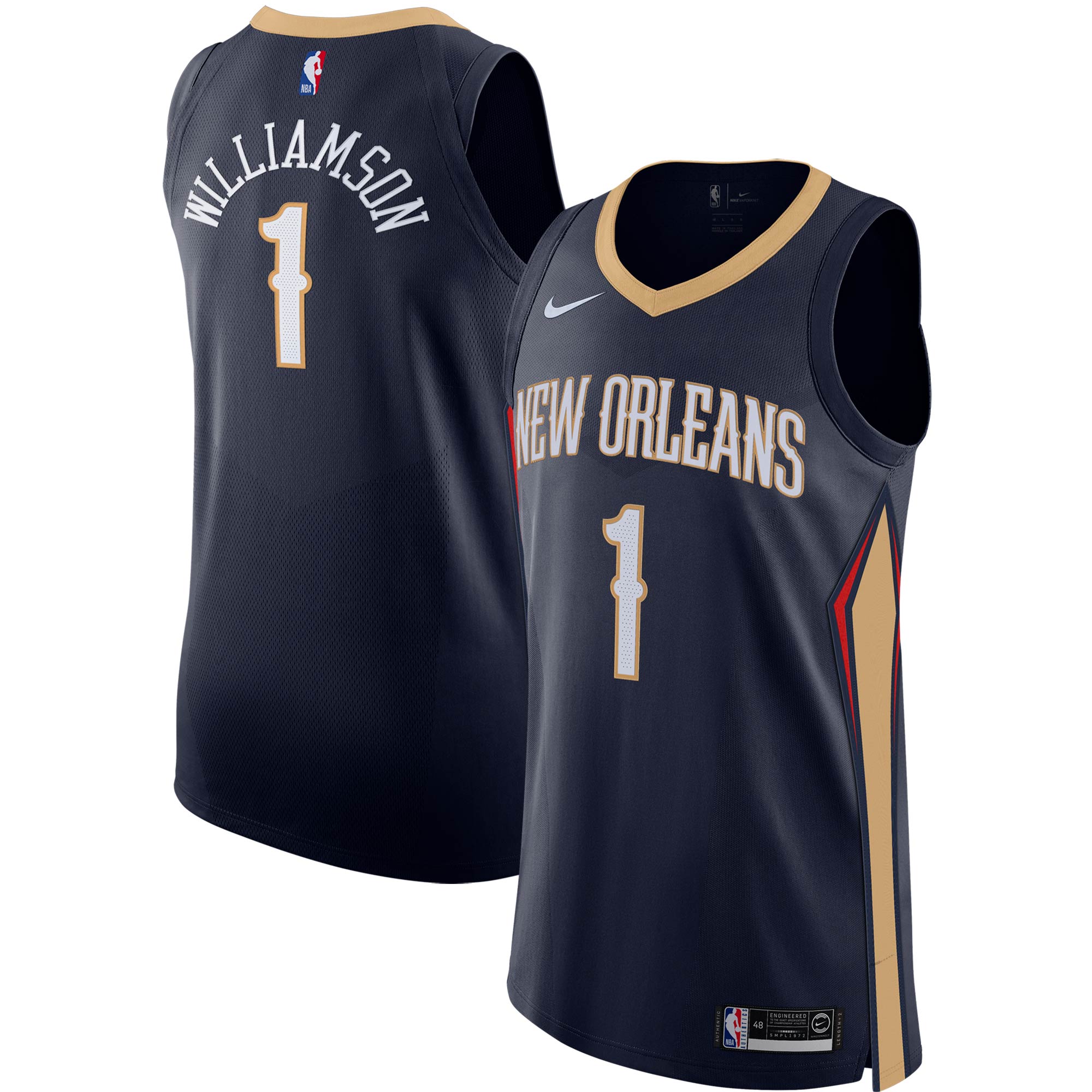 Zion Williamson New Orleans Pelicans Authentic Player Jersey - Icon Edition - Navy