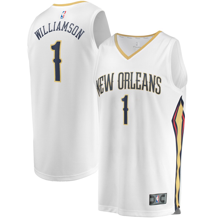 Zion Williamson New Orleans Pelicans Fanatics Branded Youth Fast Break Replica Player Jersey - Association Edition - White