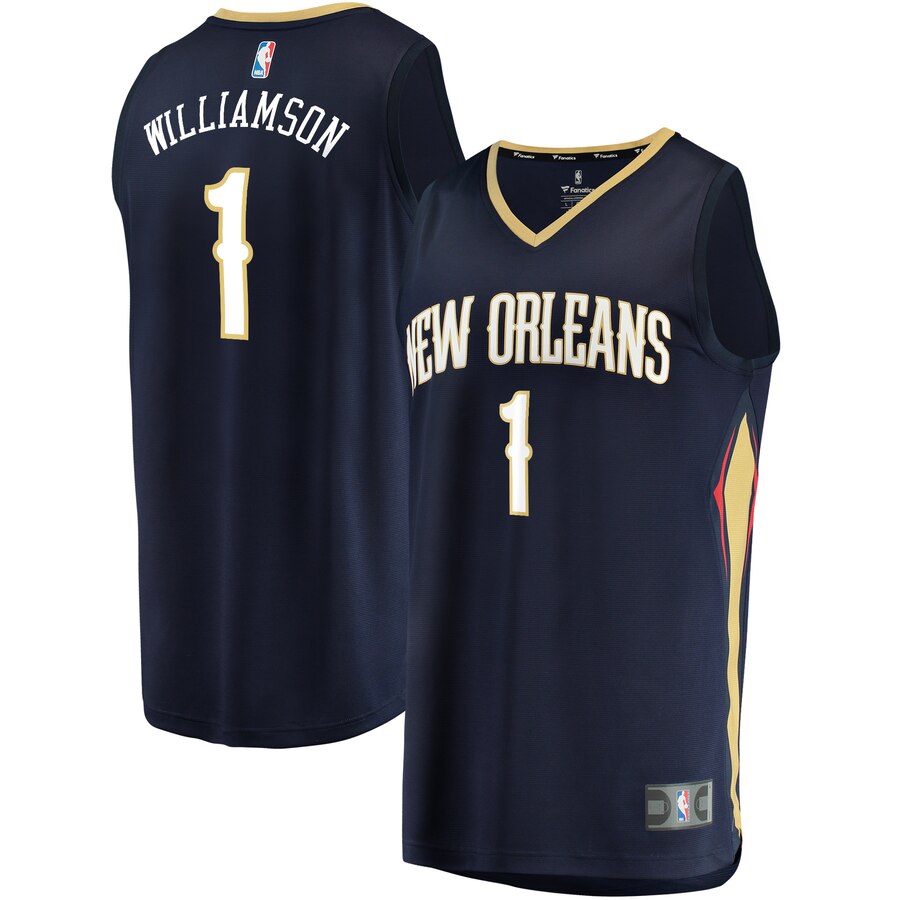 Zion Williamson New Orleans Pelicans Fanatics Branded Youth Fast Break Replica Player Jersey - Icon Edition - Navy