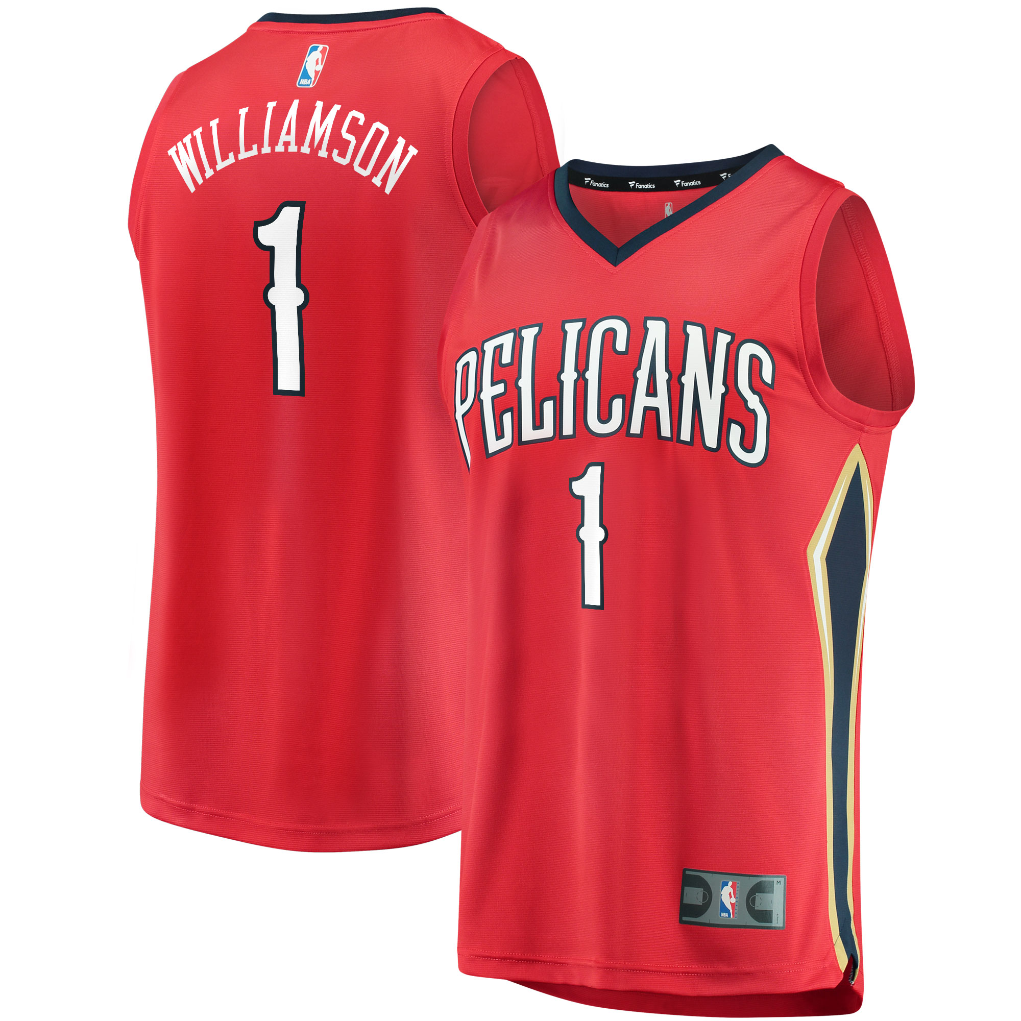 Zion Williamson New Orleans Pelicans Fanatics Replica Fast Break Jersey Red - Statement Edition