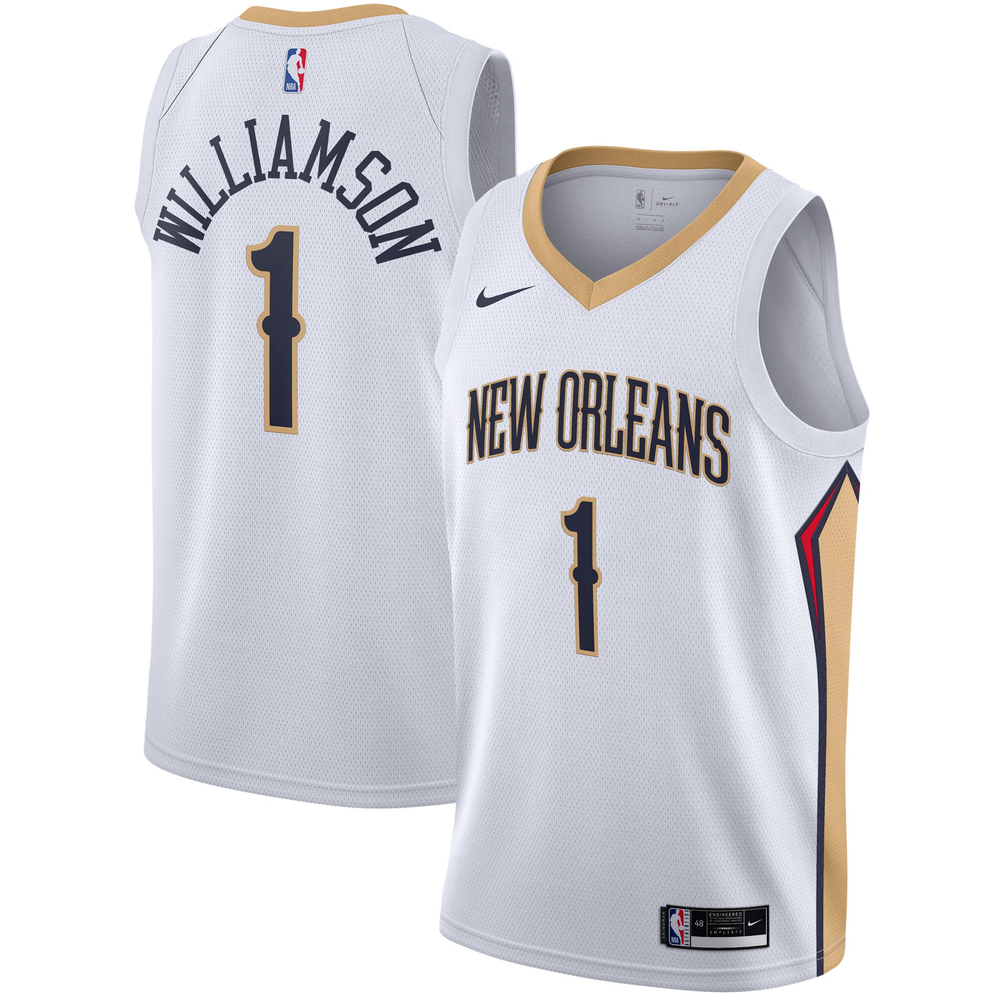 Zion Williamson New Orleans Pelicans Swingman Jersey - White - Association Edition