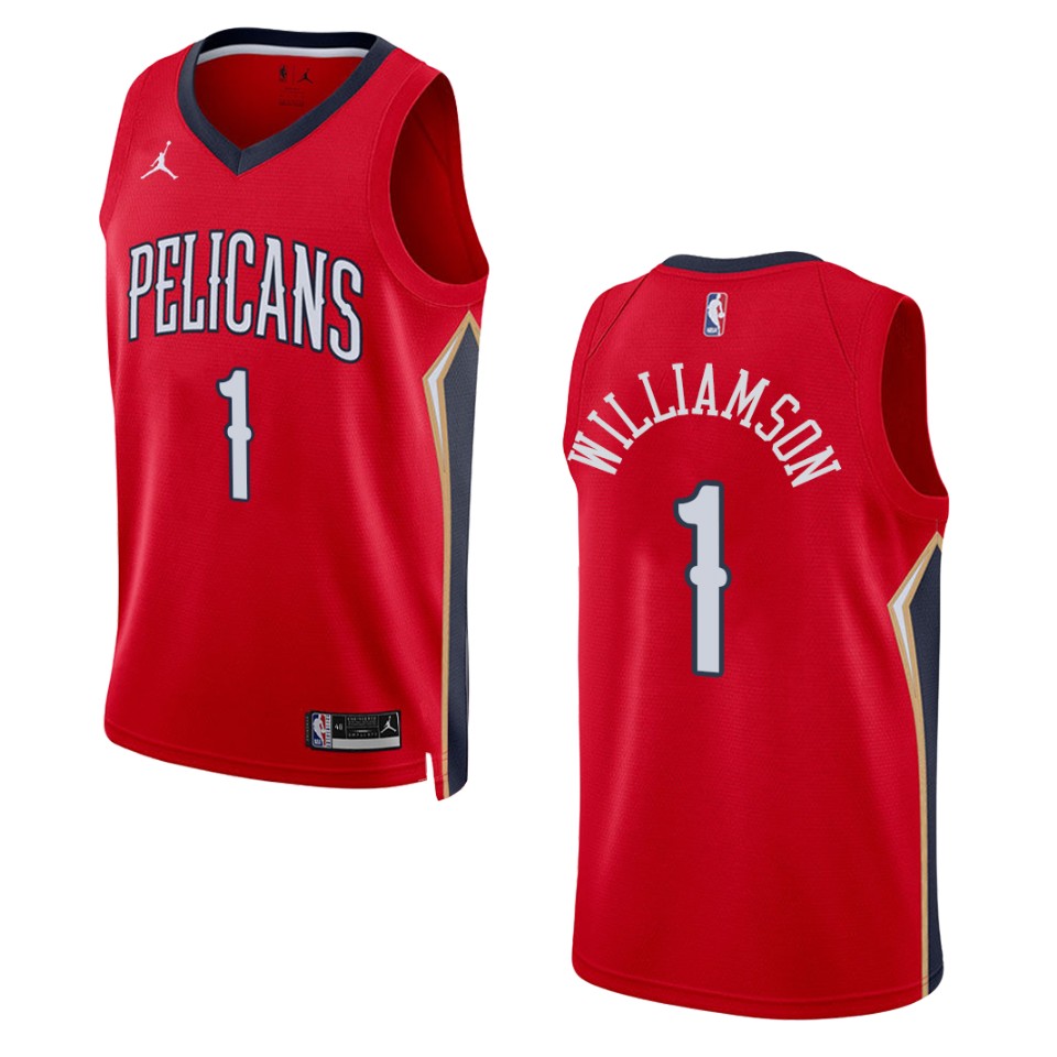 Zion Williamson Statement Edition New Orleans Pelicans 2022-23 Red Swingman Jersey