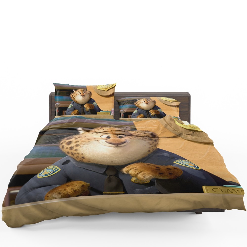 Zootopia Movie Benjamin Clawhauser Bedding Set - Custom Bedding Set