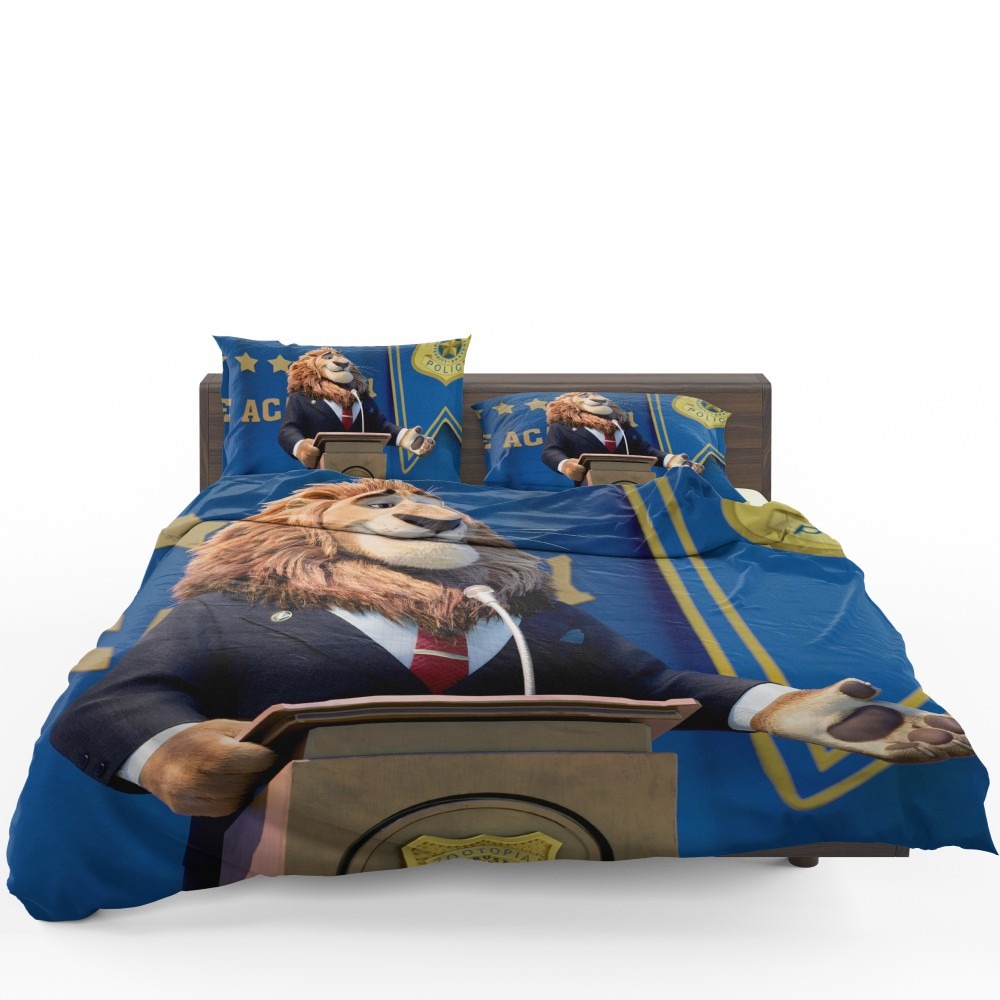 Zootopia Movie Mayor Lionheart Bedding Set - Custom Bedding Set