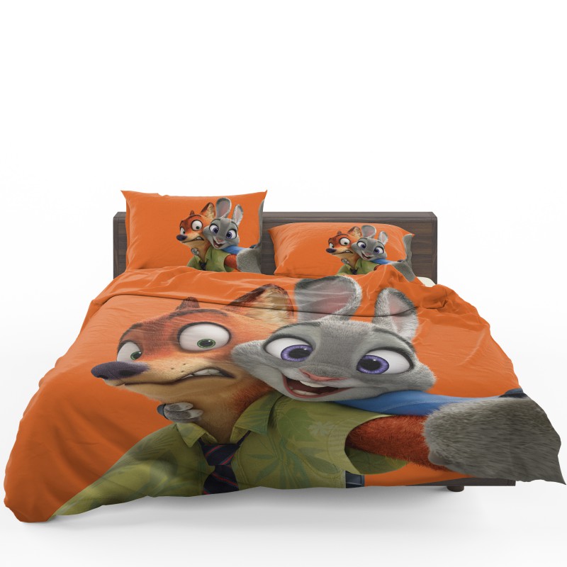 Zootopia Movie Nick Wilde Judy Hopps Bedding Set - Custom Bedding Set
