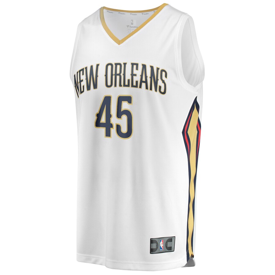 Alternative view of Zylan Cheatham New Orleans Pelicans Fanatics Branded Fast Break Player Jersey – Association Edition – White