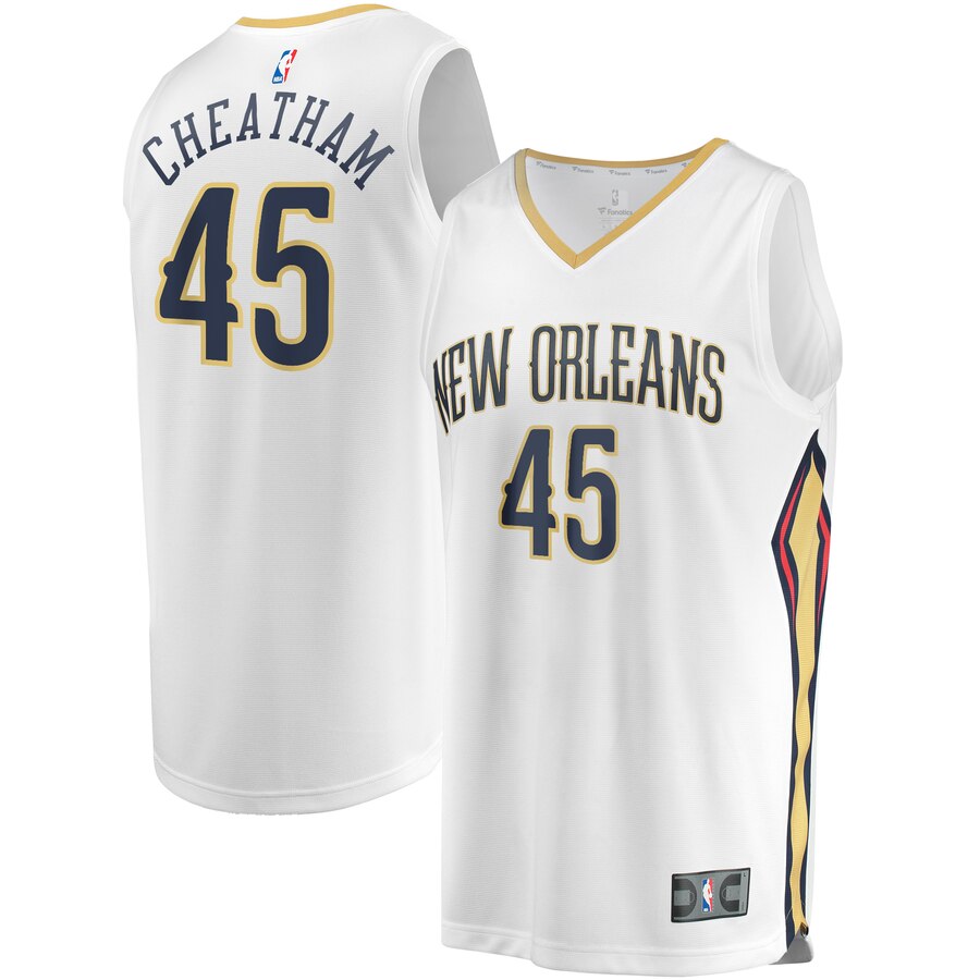 Zylan Cheatham New Orleans Pelicans Fanatics Branded Fast Break Player Jersey – Association Edition – White