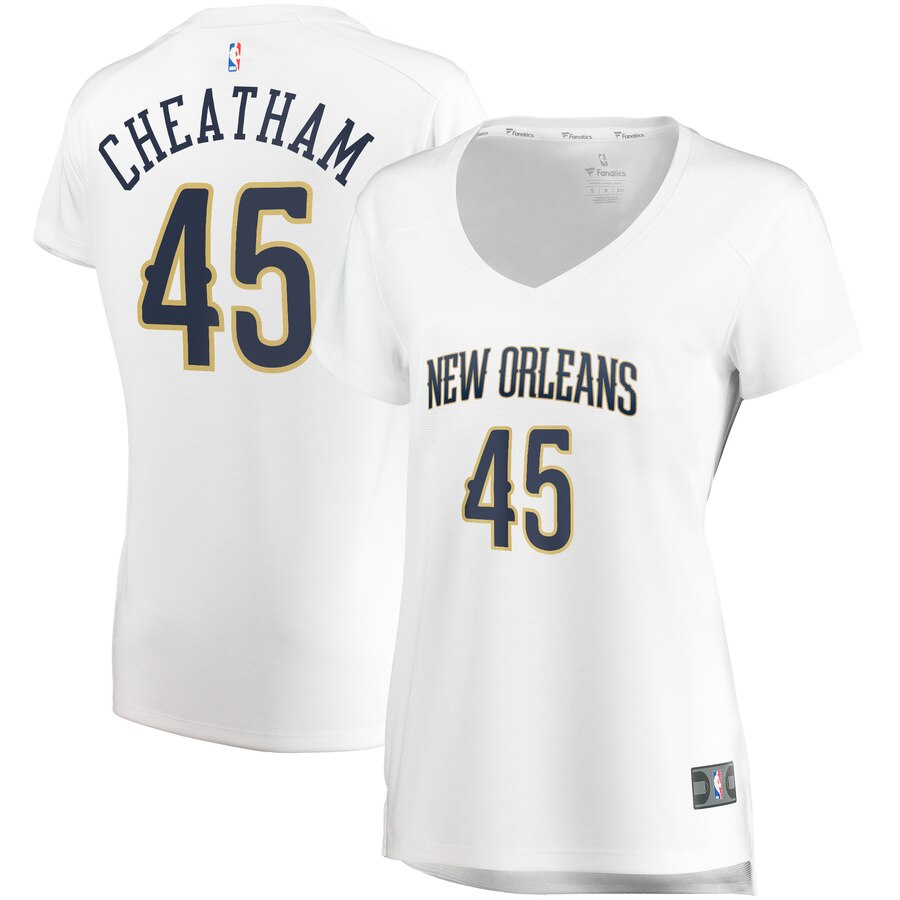 Zylan Cheatham New Orleans Pelicans Fanatics Branded Women's Fast Break Player Jersey - Association Edition - White