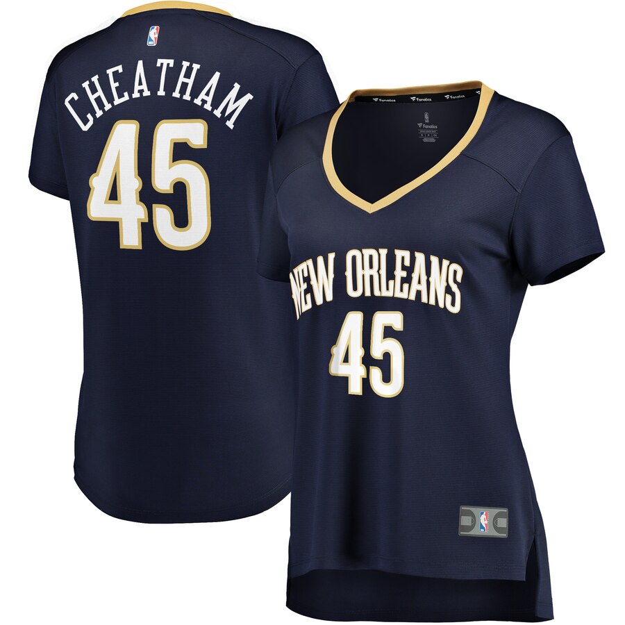Zylan Cheatham New Orleans Pelicans Fanatics Branded Women's Fast Break Player Jersey - Icon Edition - Navy