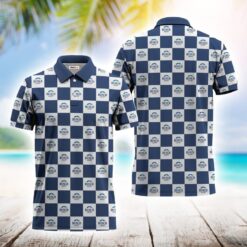 Gingham Busch Light Polo Shirt