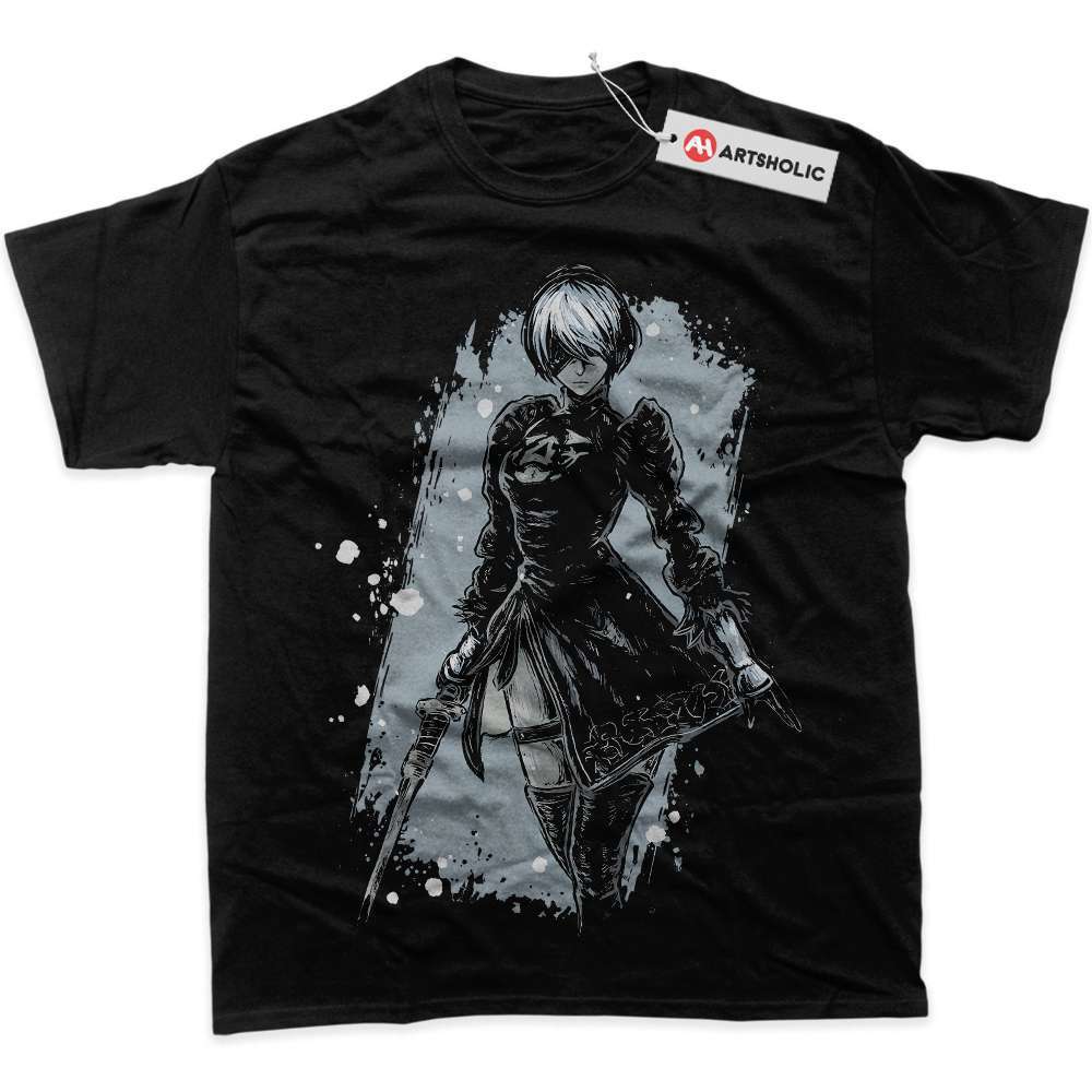 Alternative view of 2B NieR:Automata Shirt, Game Shirt, Graphic Tee