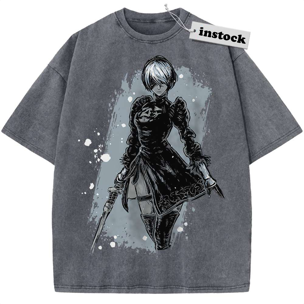 2B NieR:Automata Shirt, Game Shirt, Vintage Tee
