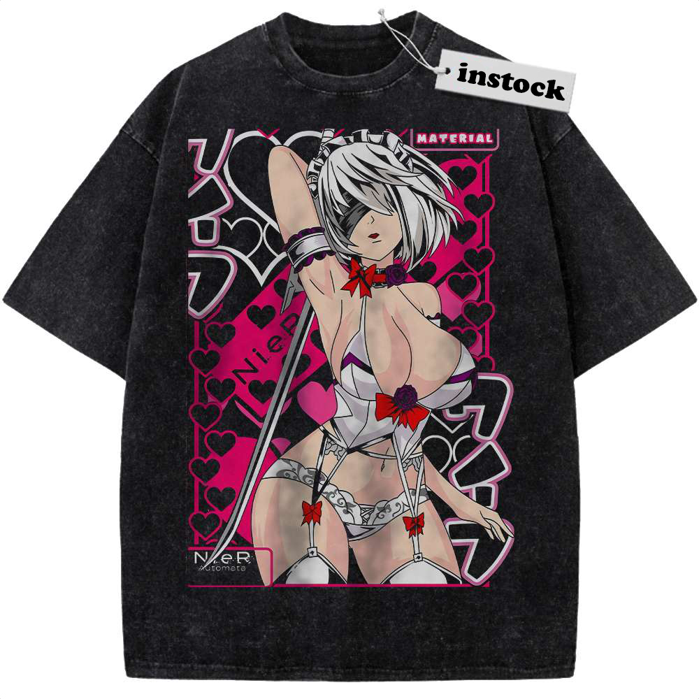 2B Shirt, NieR: Automata Shirt, Game Shirt, Vintage Tee