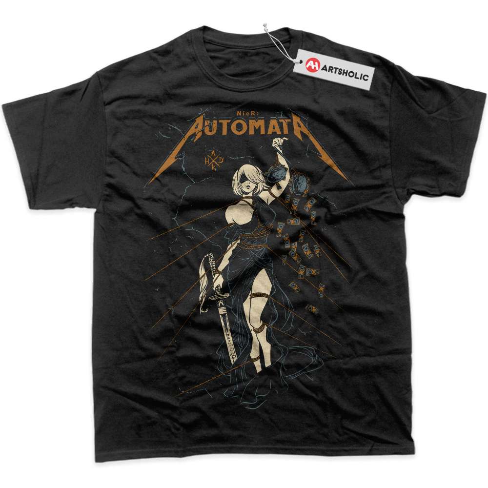 2B Shirt, NieR:Automata Shirt, Game Shirt, Graphic T-Shirt
