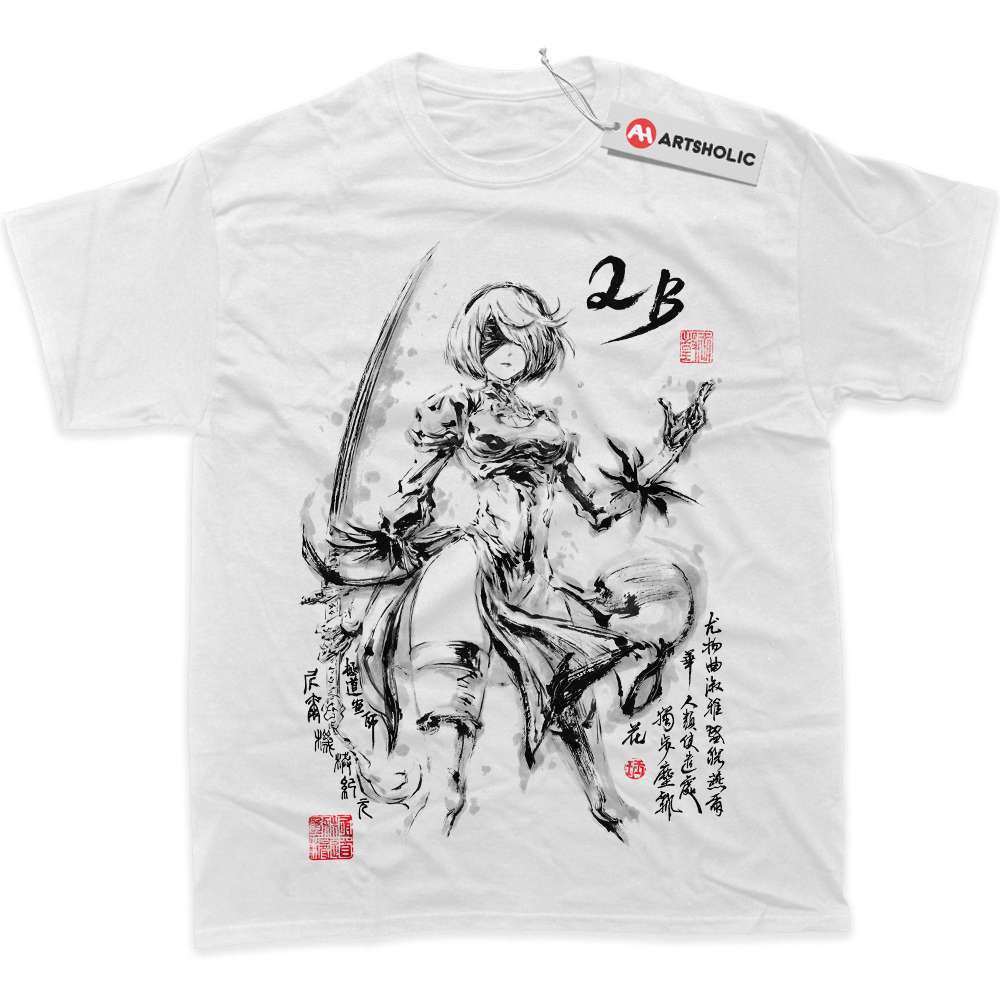 2B Shirt, NieR:Automata Shirt, Game Shirt, Graphic T-Shirt