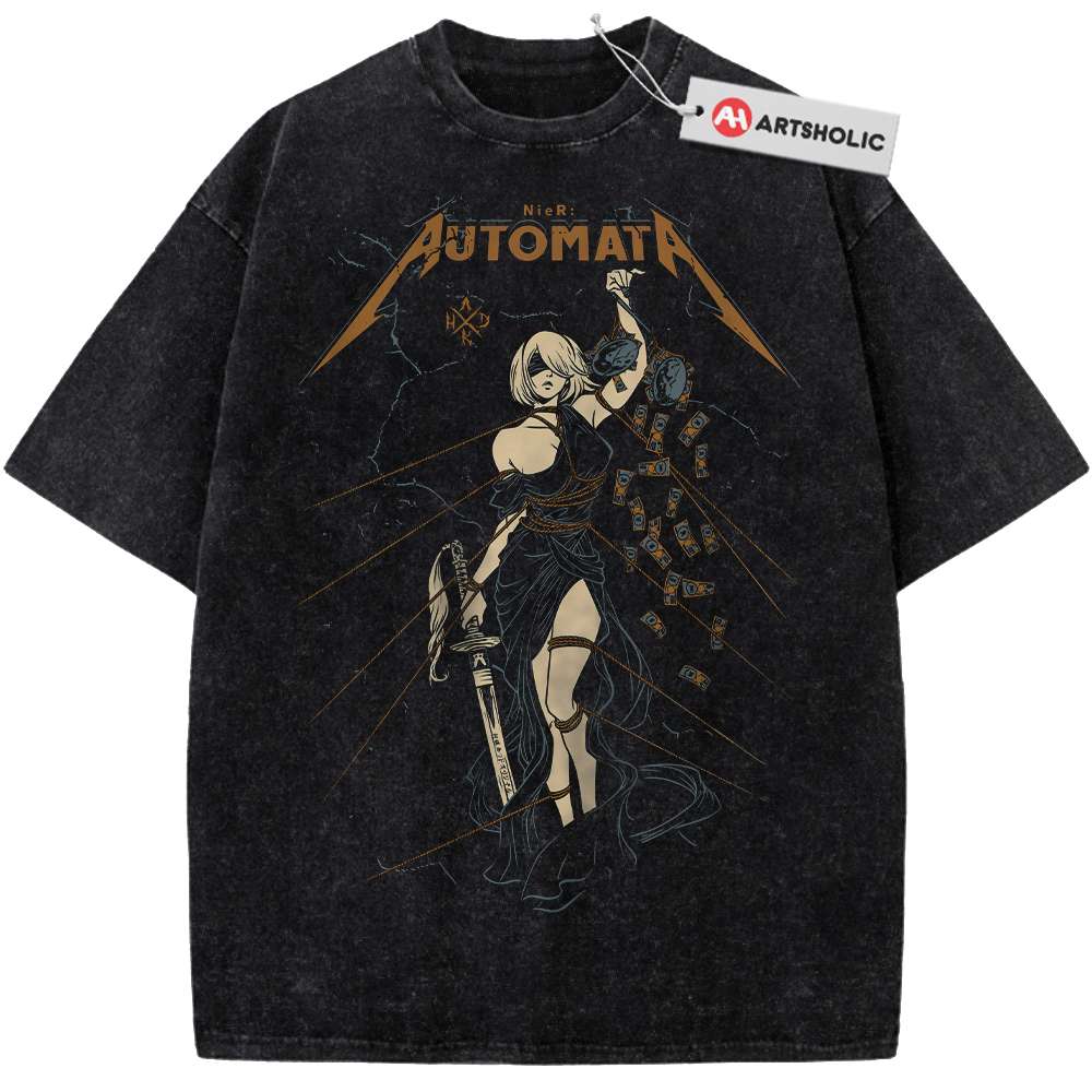 2B Shirt, NieR:Automata Shirt, Game Shirt, Vintage T-Shirt
