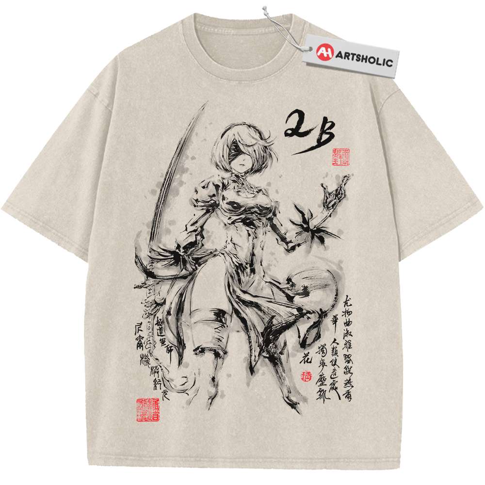 2B Shirt, NieR:Automata Shirt, Game Shirt, Vintage T-Shirt