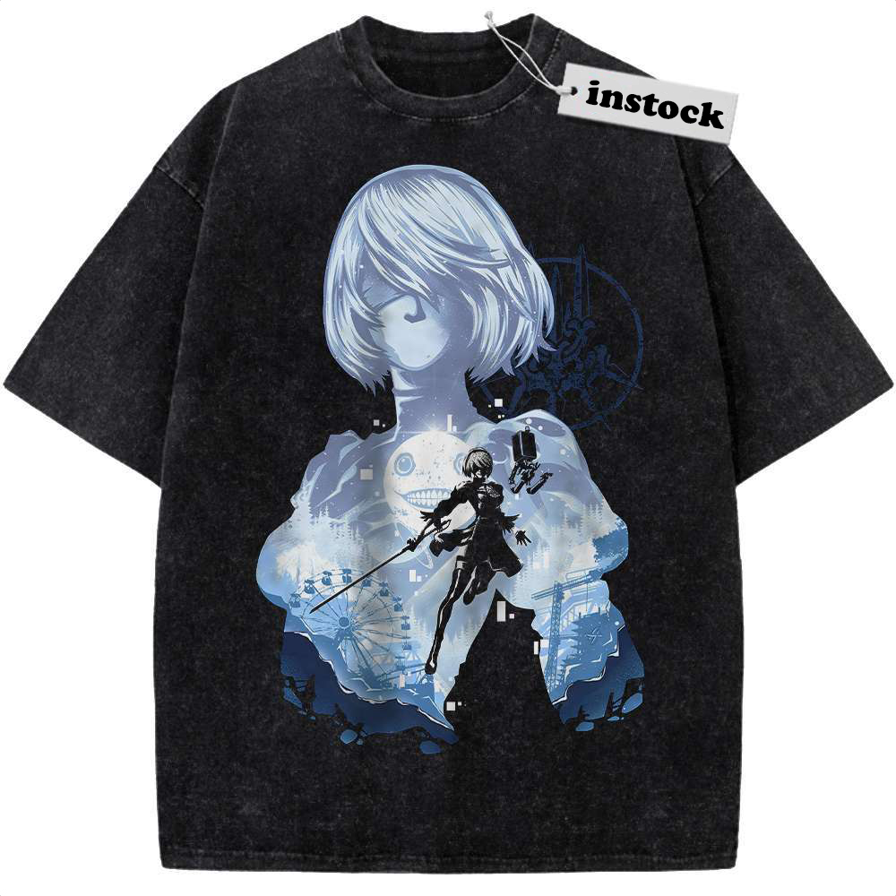 2B Shirt, NieR:Automata Shirt, Game Shirt, Vintage T-Shirt