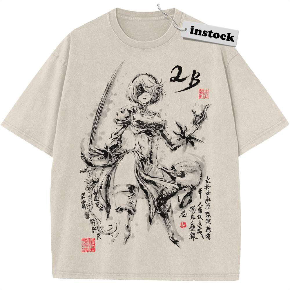 2B Shirt, NieR:Automata Shirt, Game Shirt, Vintage T-Shirt