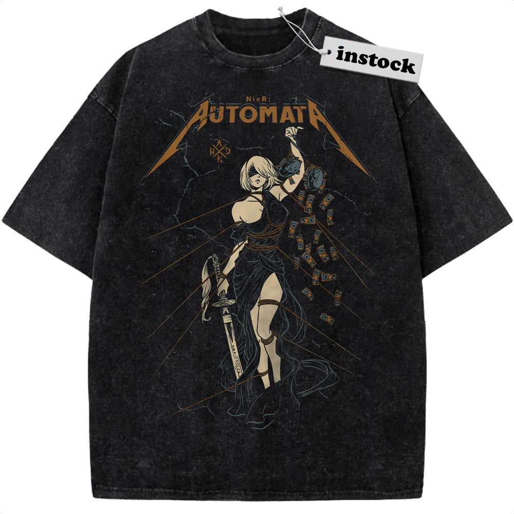 2B Shirt, NieR:Automata Shirt, Game Shirt, Vintage T-Shirt