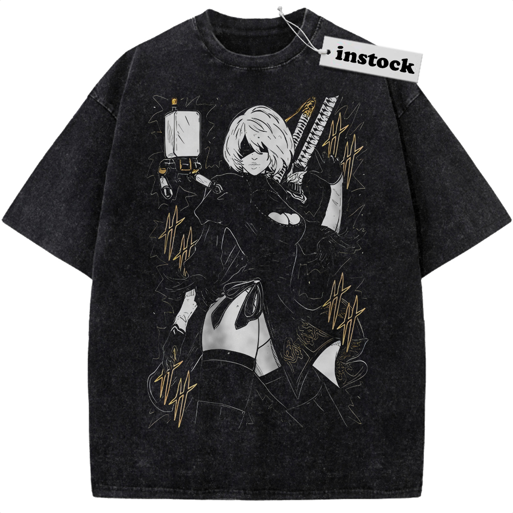 2B Shirt, NieR:Automata Shirt, Game Shirt, Vintage T-Shirt