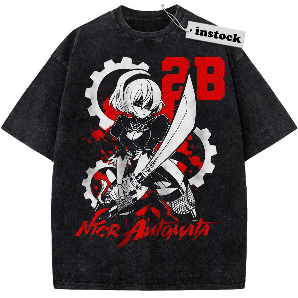 2B Shirt, NieR:Automata Shirt, Game Shirt, Vintage Tee