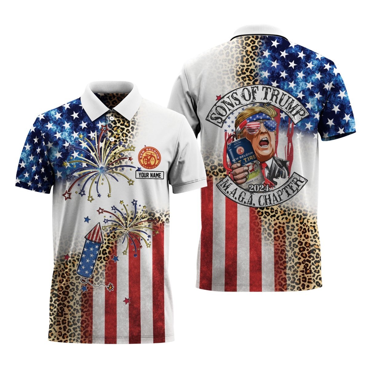 Personalized New Belgium Classic Lounge Polo Shirt