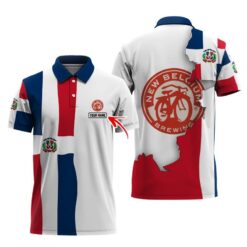 Personalized New Belgium Dominican Colors Polo Shirt