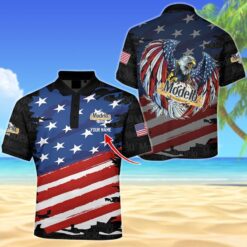 Personalized Modelo Freedom Eagle Polo Shirt