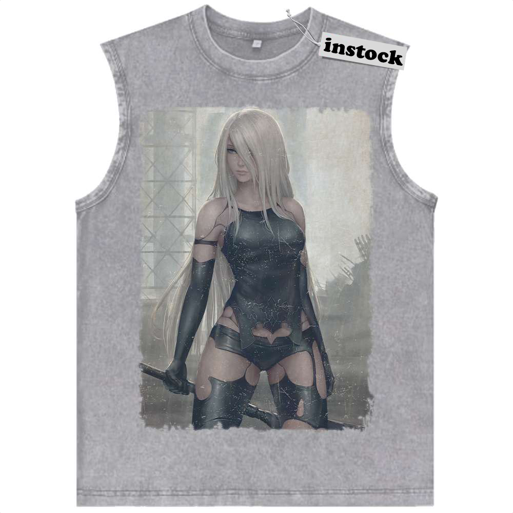 A2 Tank Top, NieR:Automata Tank Top, Game Tank Top, Vintage Tank Top