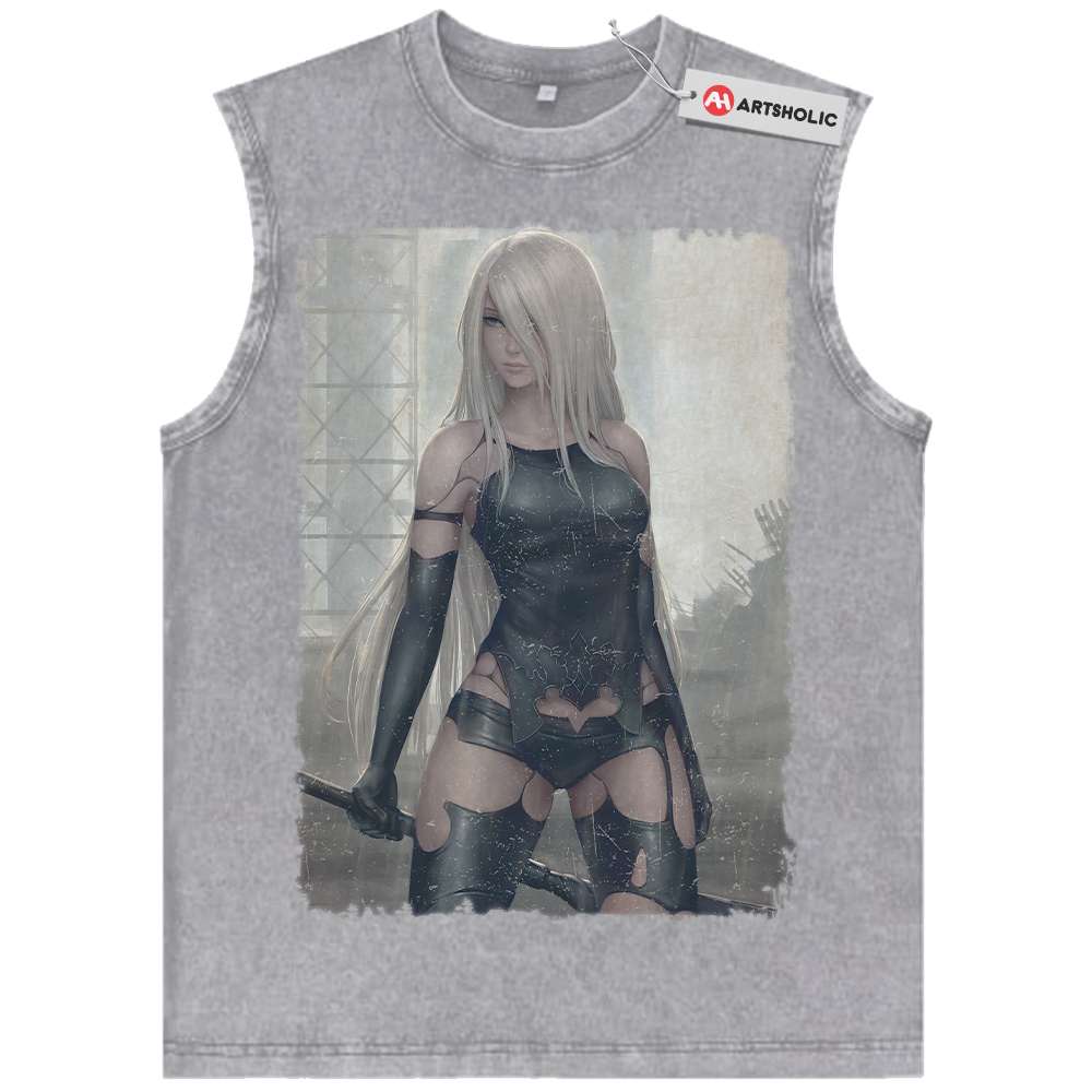 A2 Tank Top, NieR:Automata Tank Top, Game Tank Top, Vintage Tank Top