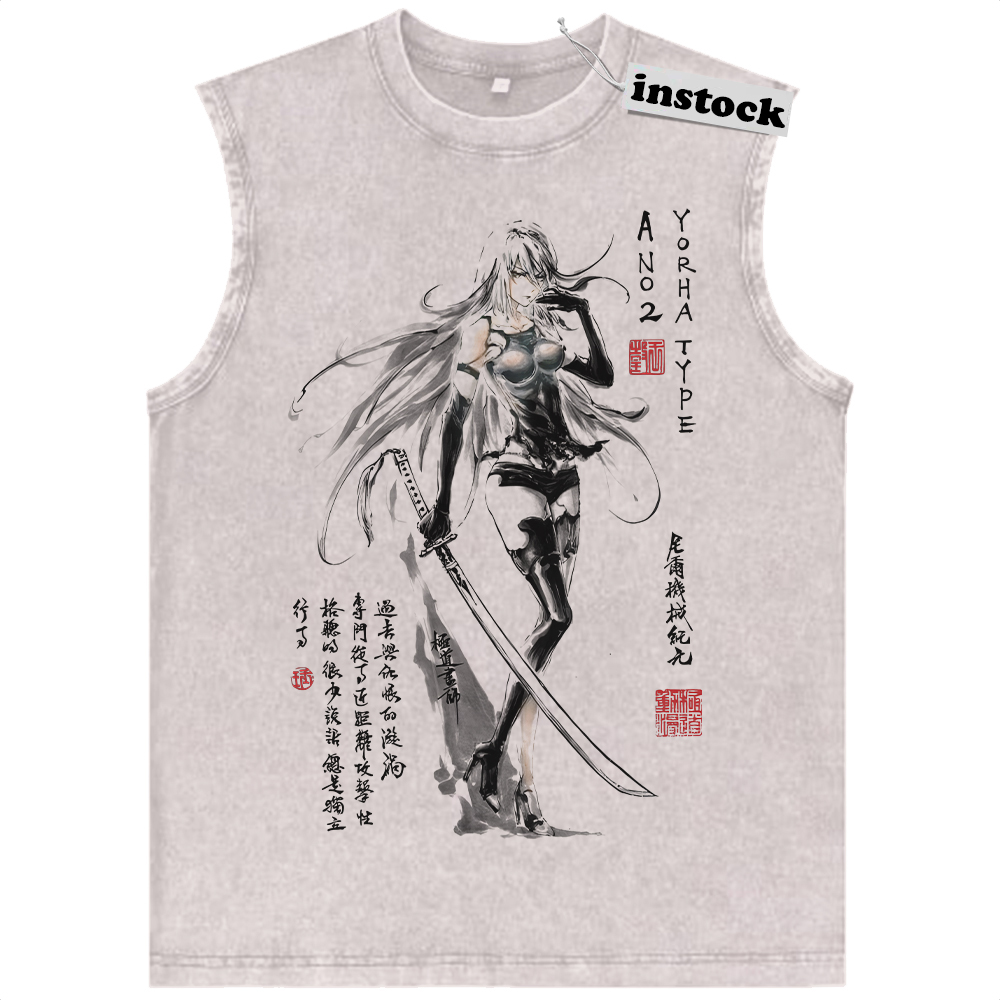 A2 Tank Top, NieR:Automata Tank Top, Game Tank Top, Vintage Tank Top