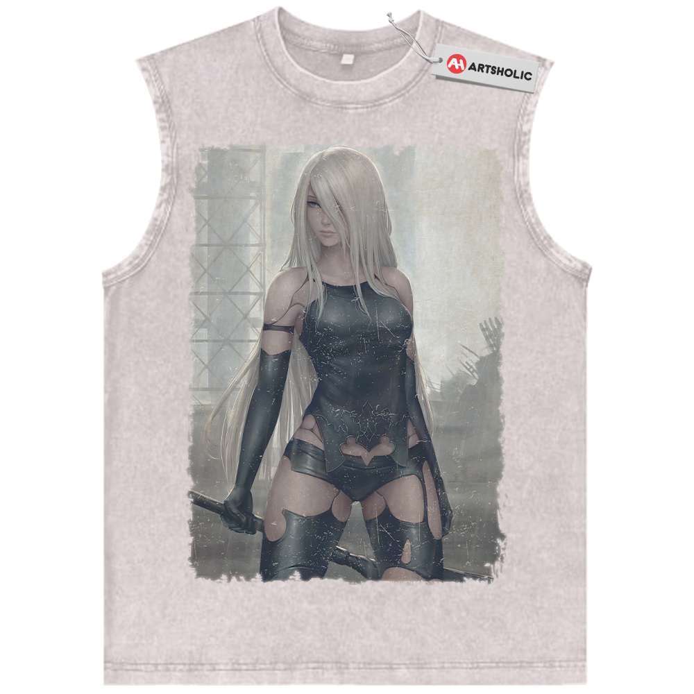 Alternative view of A2 Tank Top, NieR:Automata Tank Top, Game Tank Top, Vintage Tank Top