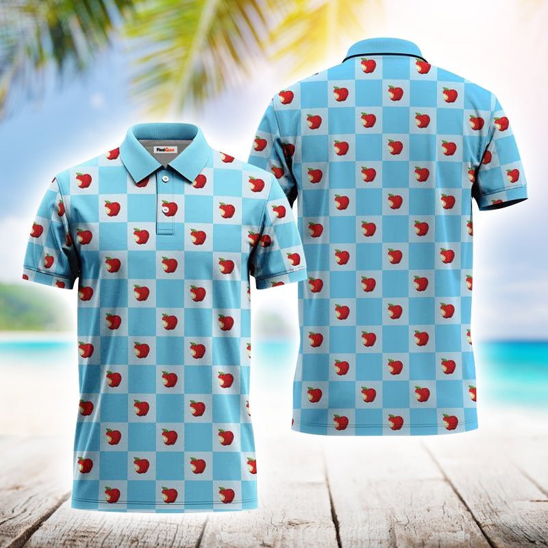 Gingham Angry Orchard Polo Shirt