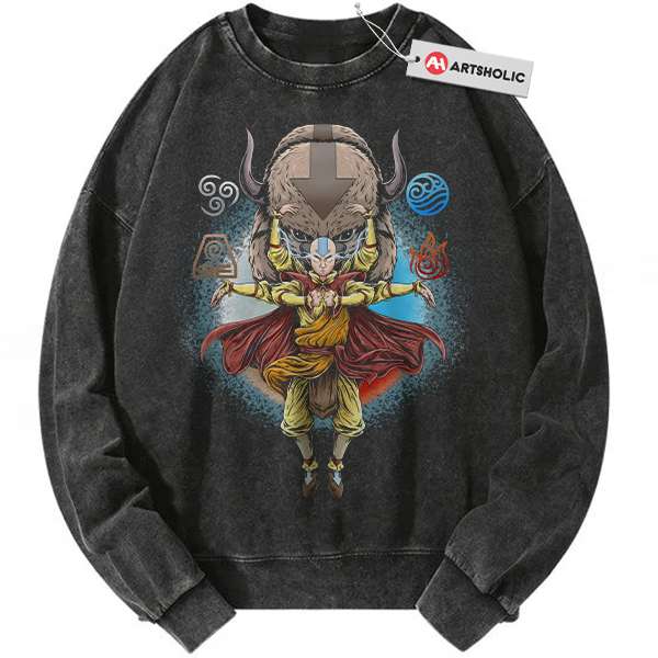 Aang and Appa Sweatshirt, Avatar The Last Airbender Sweatshirt, Animated Sweatshirt, Vintage Sweatshirt