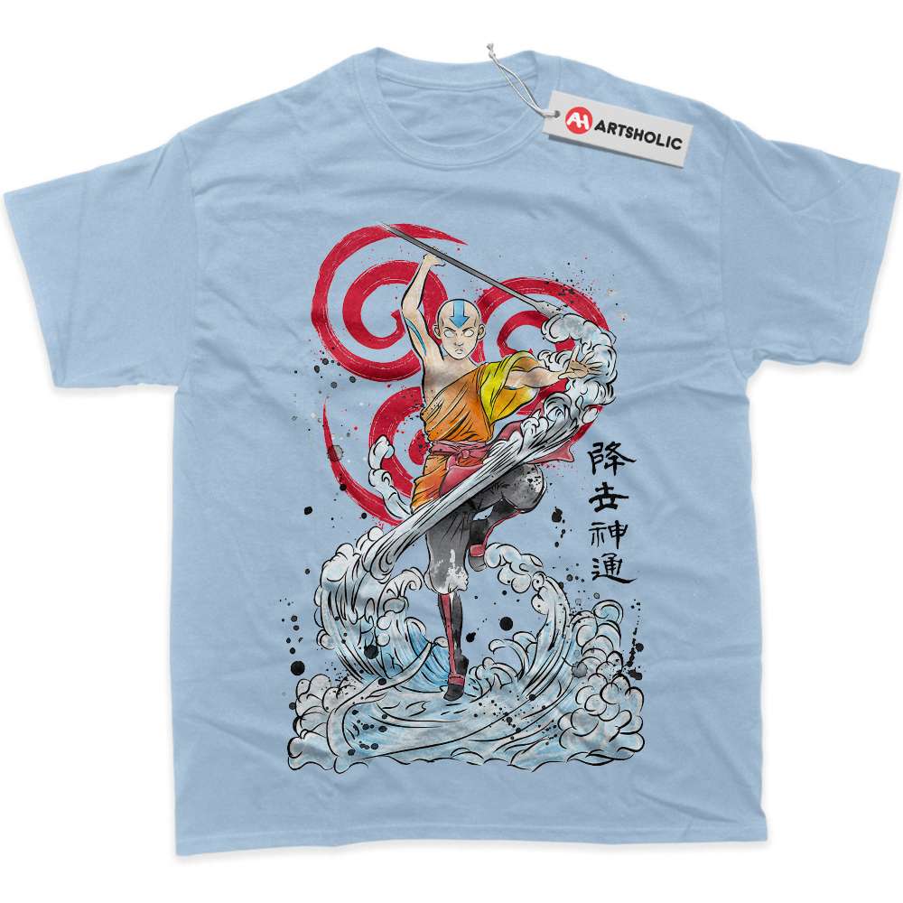 Alternative view of Aang Shirt, Avatar The Last Airbender Shirt, Animated Shirt, Graphic T-Shirt