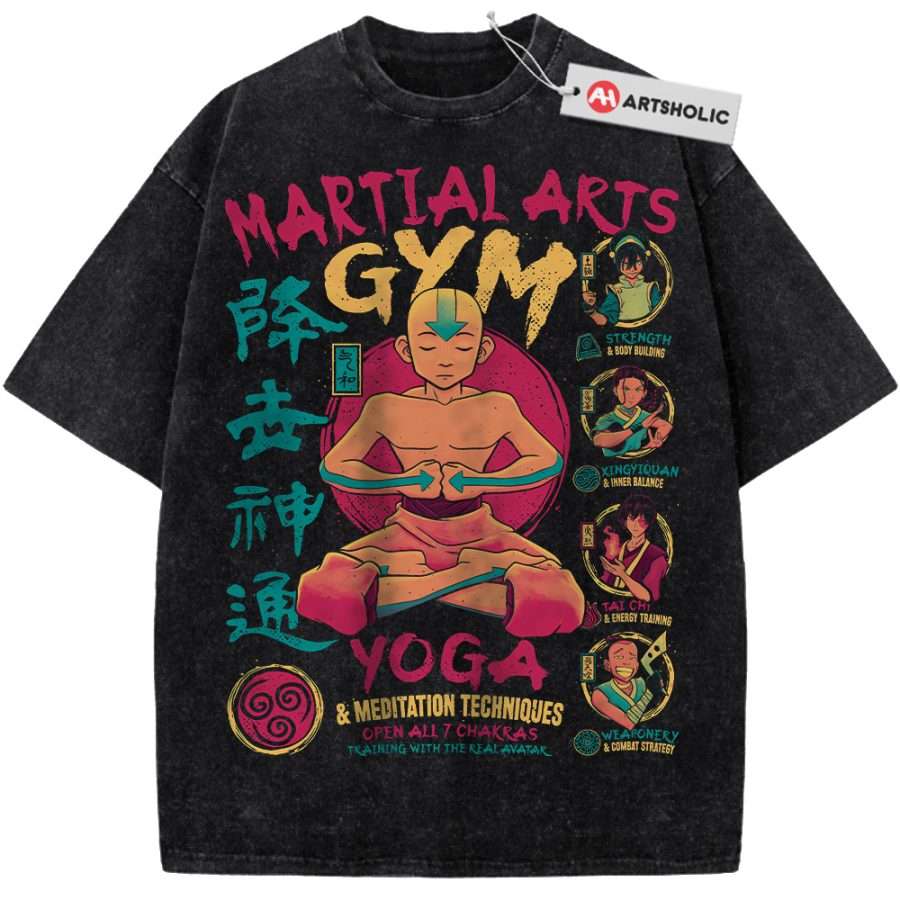 Alternative view of Aang Shirt, Avatar the Last Airbender Shirt, Animated Shirt, Vintage Tee