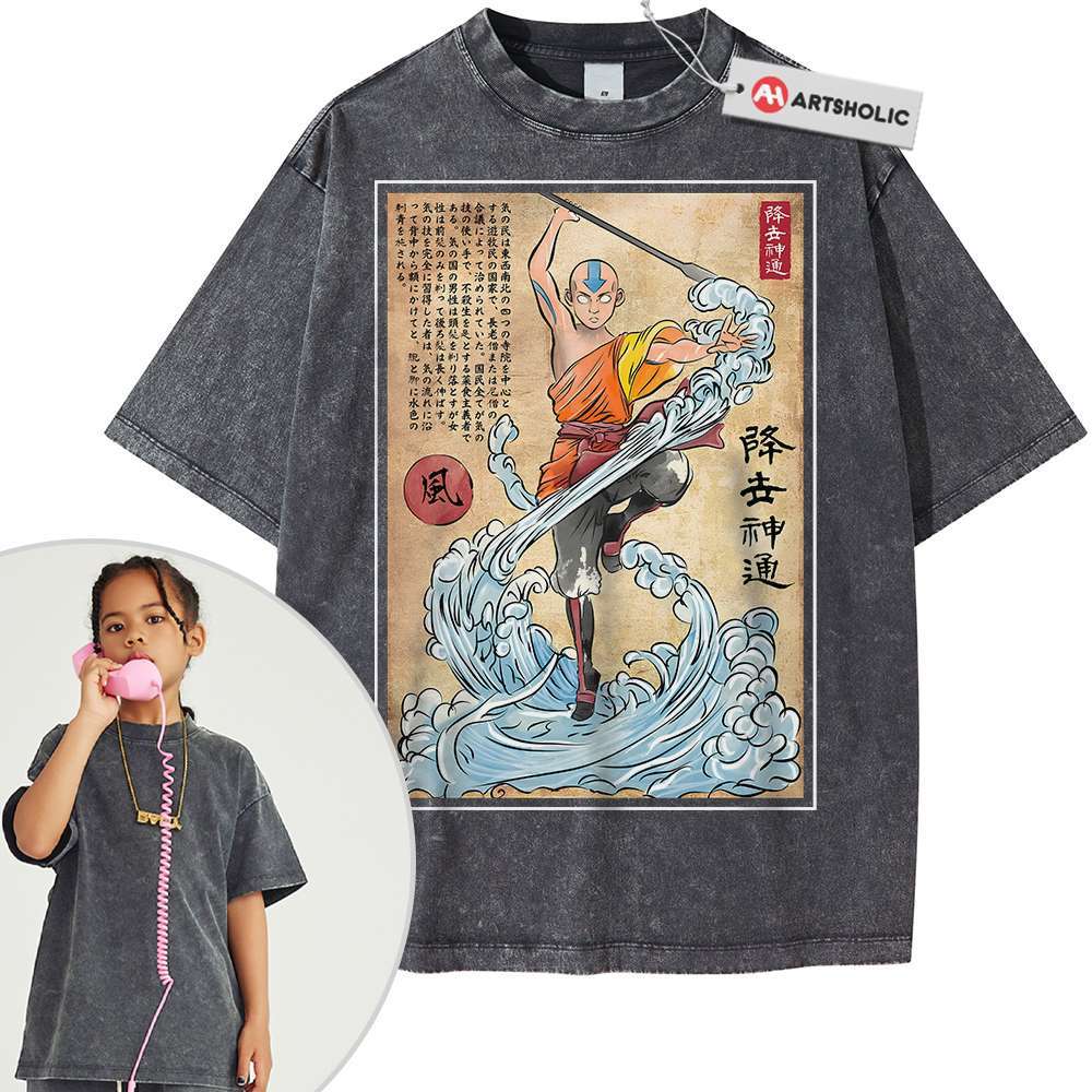 Aang Shirt For Kids, Avatar the Last Airbender Shirt For Kids, Animated Shirt For Kids, Vintage Tee For Kids - Image 5
