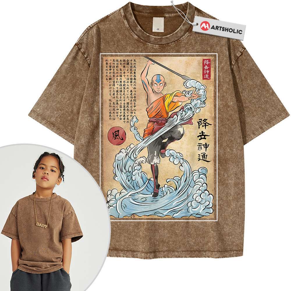 Aang Shirt For Kids, Avatar the Last Airbender Shirt For Kids, Animated Shirt For Kids, Vintage Tee For Kids
