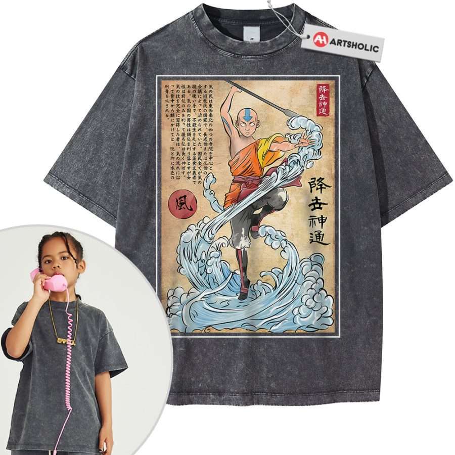 Aang Shirt For Kids, Avatar the Last Airbender Shirt For Kids, Animated Shirt For Kids, Vintage Tee For Kids - Image 11